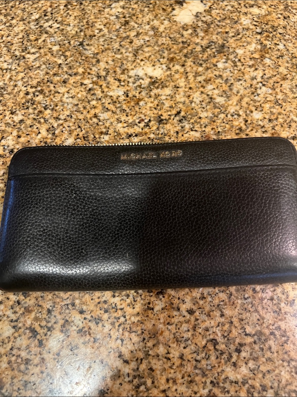 Michael Kors Men's Black Zip Leather Wallet
